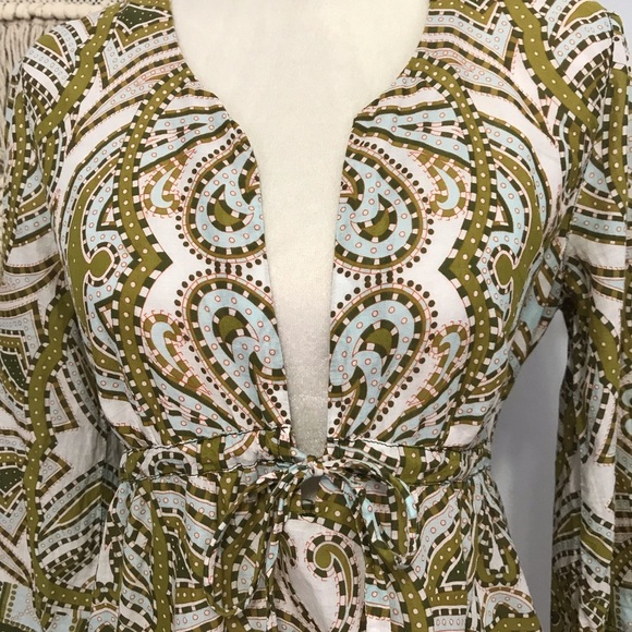 J. Crew paisley peasant top - Picture 2 of 6